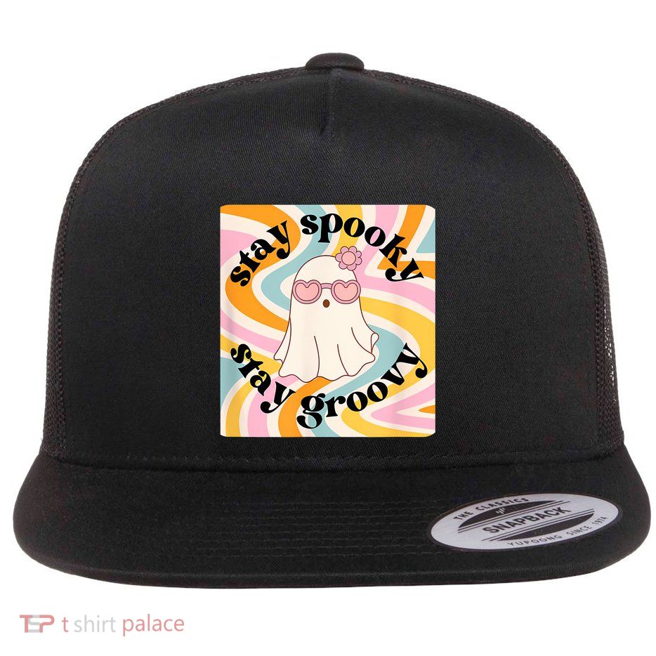 Stay Spooky Stay Groovy Halloween Flatbill Hat