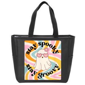 Stay Spooky Stay Groovy Halloween Zip Tote Bag