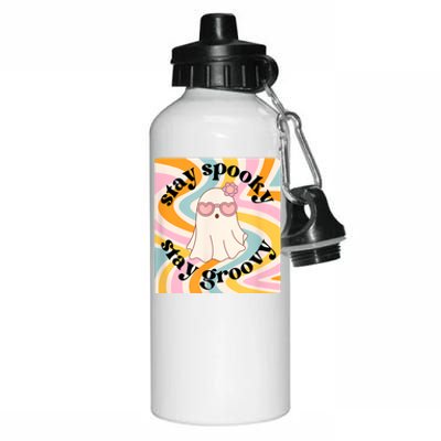 Stay Spooky Stay Groovy Halloween Aluminum Water Bottle