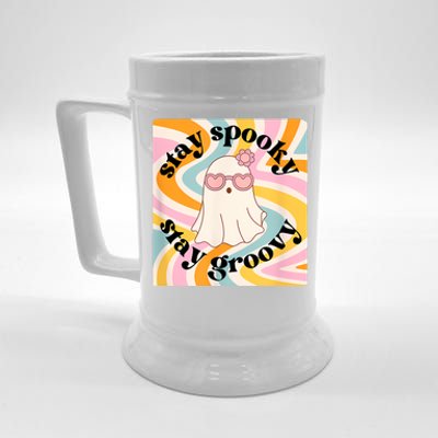 Stay Spooky Stay Groovy Halloween Beer Stein