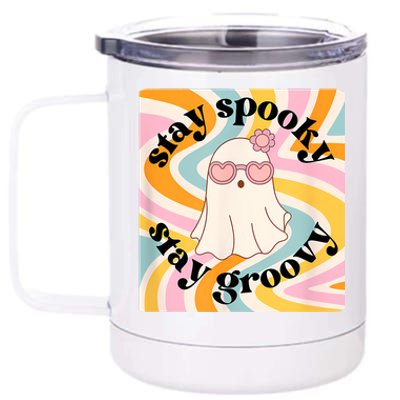 Stay Spooky Stay Groovy Halloween 12 oz Stainless Steel Tumbler Cup