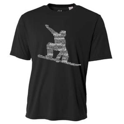 Snowboard Snowboarder Snowboarding Cooling Performance Crew T-Shirt