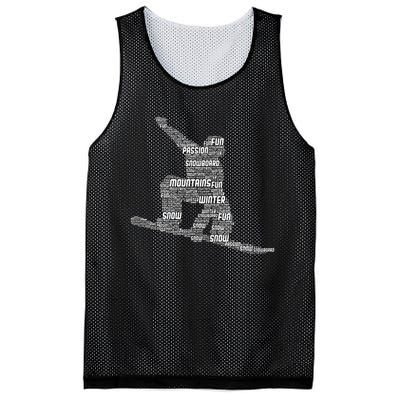 Snowboard Snowboarder Snowboarding Mesh Reversible Basketball Jersey Tank