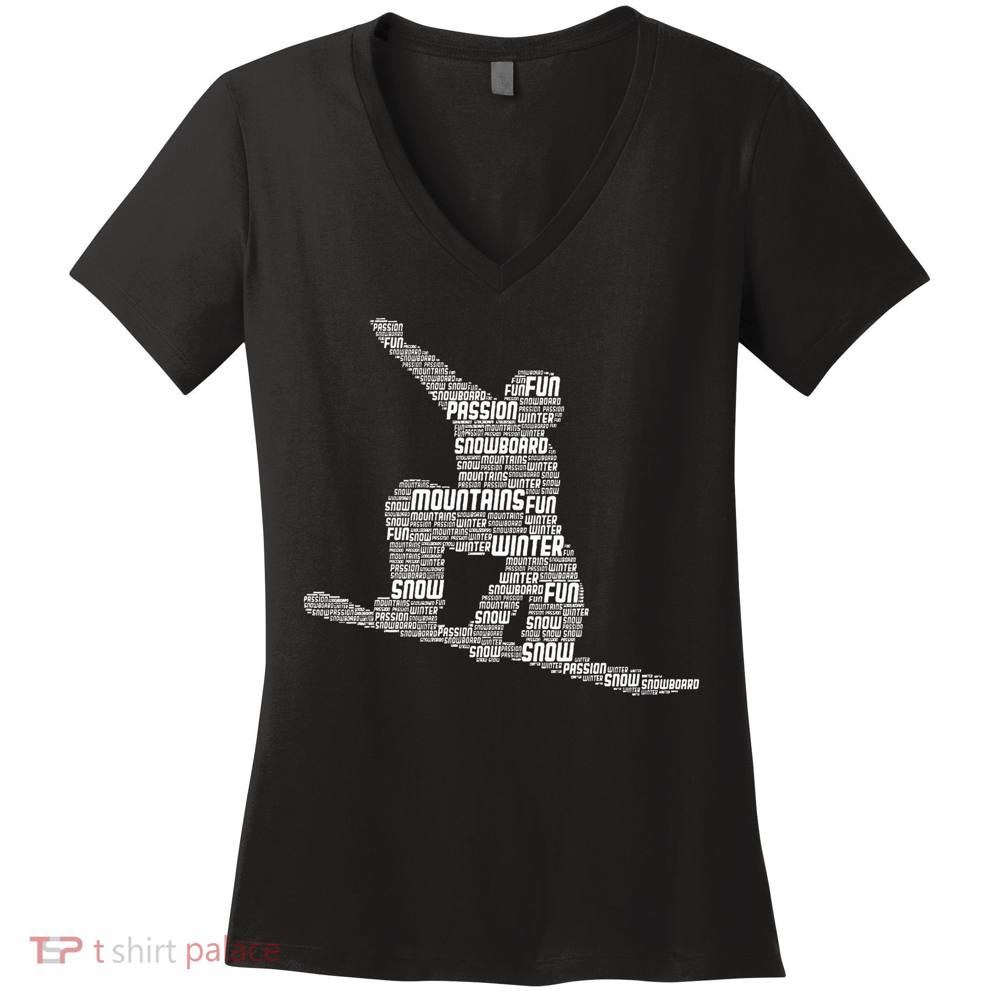 Snowboard Snowboarder Snowboarding Women's V-Neck T-Shirt