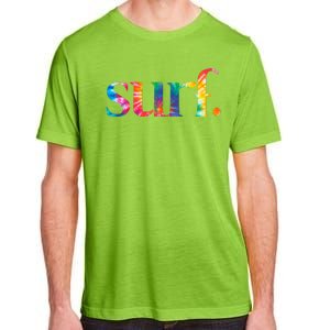 Surf Summer Surfing Rainbow Adult ChromaSoft Performance T-Shirt