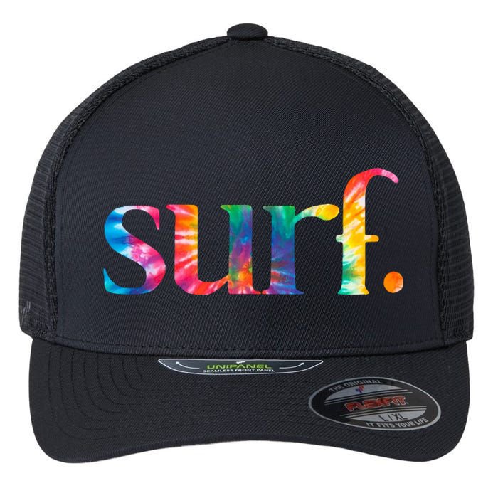 Surf Summer Surfing Rainbow Flexfit Unipanel Trucker Cap