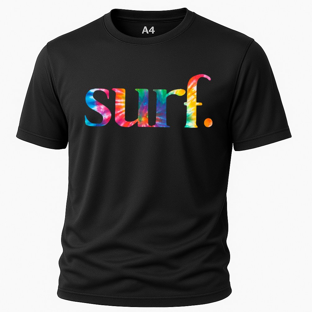 Surf Summer Surfing Rainbow Cooling Performance Crew T-Shirt