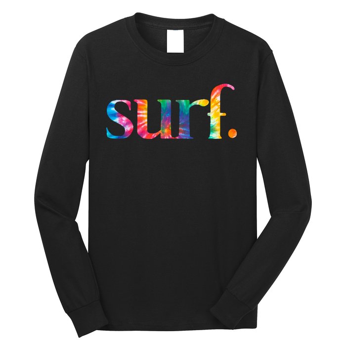 Surf Summer Surfing Rainbow Long Sleeve Shirt