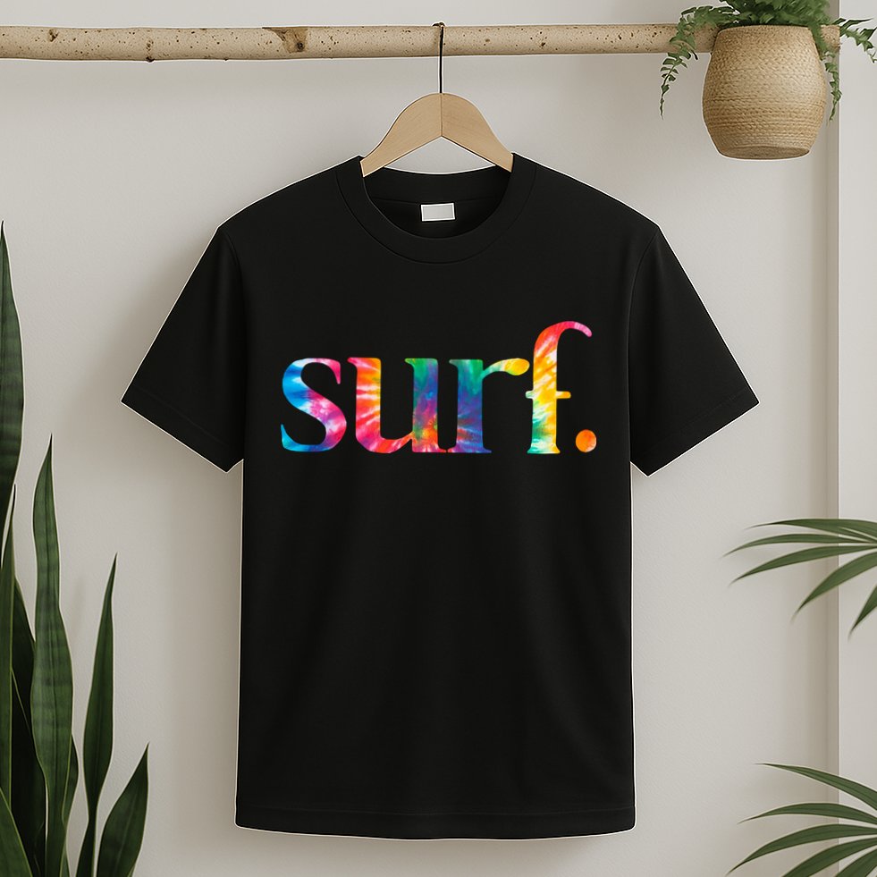 Surf Summer Surfing Rainbow T-Shirt