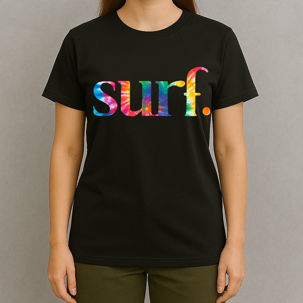 Surf Summer Surfing Rainbow T-Shirt