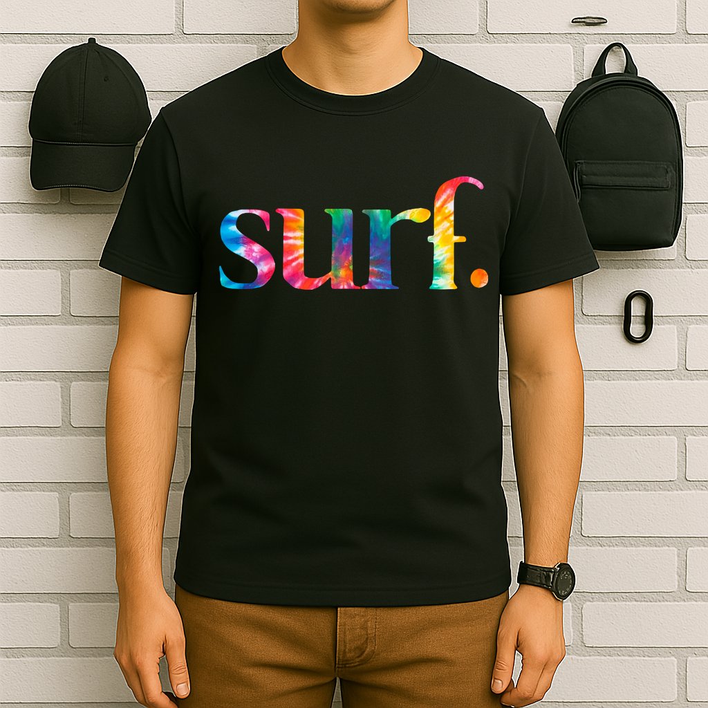 Surf Summer Surfing Rainbow T-Shirt