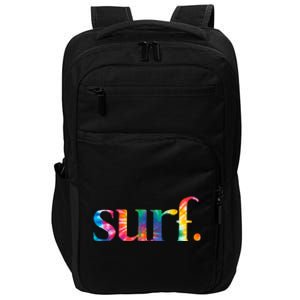 Surf Summer Surfing Rainbow Impact Tech Backpack