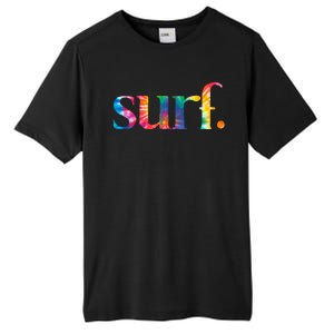 Surf Summer Surfing Rainbow Tall Fusion ChromaSoft Performance T-Shirt