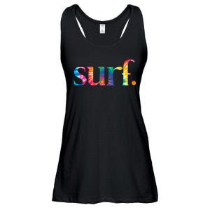 Surf Summer Surfing Rainbow Ladies Essential Flowy Tank