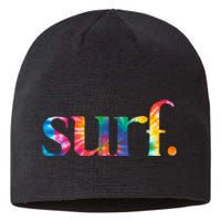 Surf Summer Surfing Rainbow Sustainable Beanie