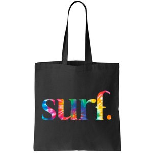 Surf Summer Surfing Rainbow Tote Bag