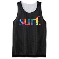 Surf Summer Surfing Rainbow Mesh Reversible Basketball Jersey Tank