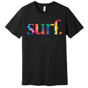 Surf Summer Surfing Rainbow Premium T-Shirt