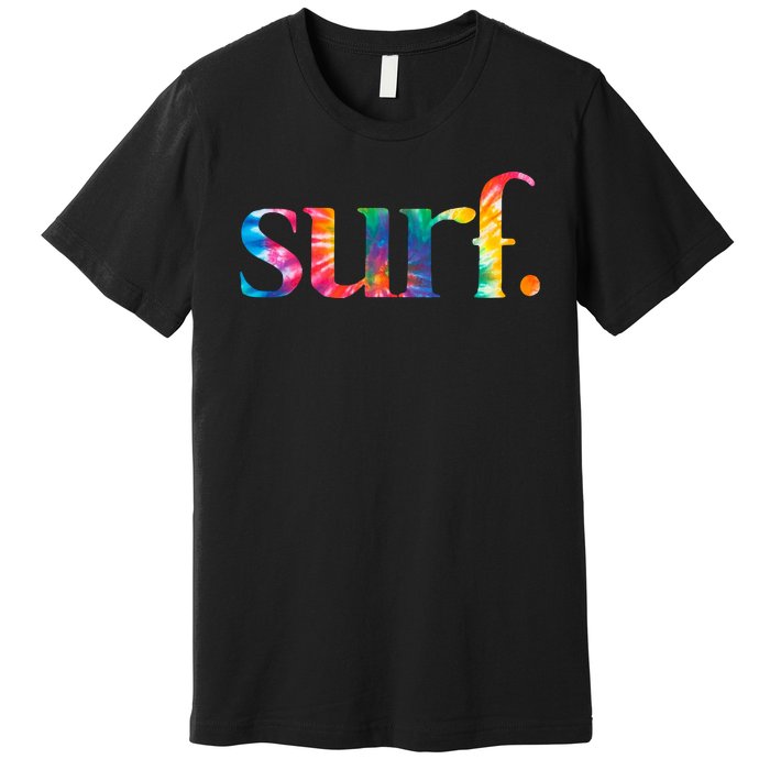 Surf Summer Surfing Rainbow Premium T-Shirt