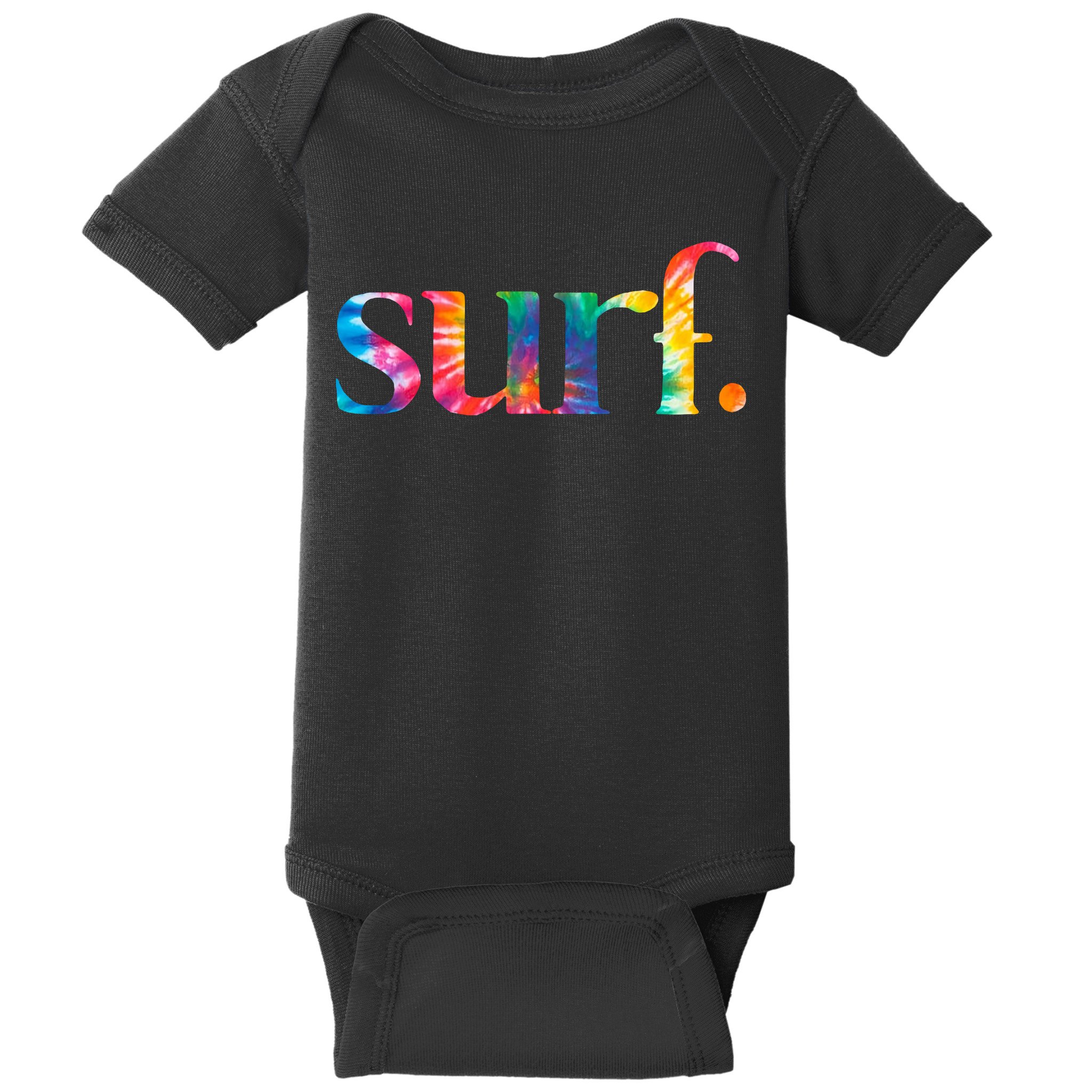 Surf Summer Surfing Rainbow Baby Bodysuit
