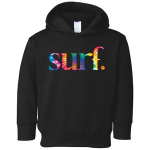 Surf Summer Surfing Rainbow Toddler Hoodie