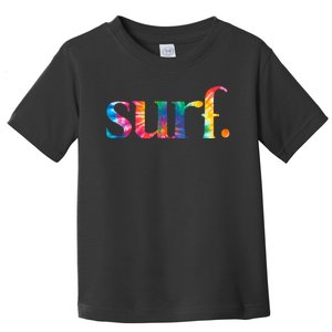 Surf Summer Surfing Rainbow Toddler T-Shirt