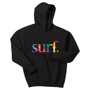 Surf Summer Surfing Rainbow Kids Hoodie