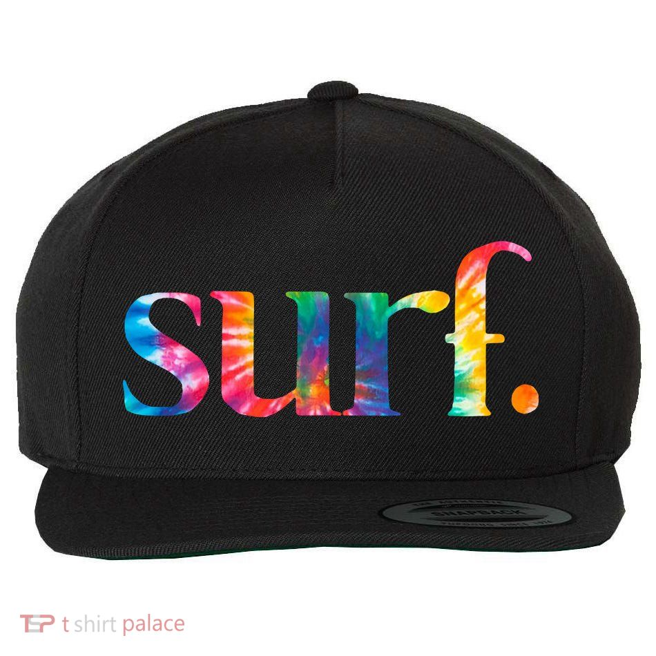 Surf Summer Surfing Rainbow Wool Snapback Cap