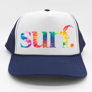 Surf Summer Surfing Rainbow Trucker Hat