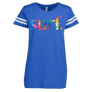 Surf Summer Surfing Rainbow Enza Ladies Jersey Football T-Shirt