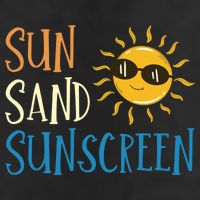 Sun Sand Sunscreen 7 Panel Mesh Trucker Snapback Hat