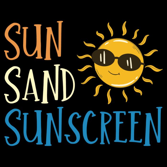 Sun Sand Sunscreen Zip Tote Bag