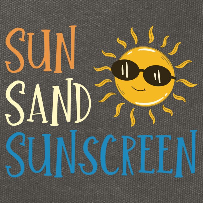 Sun Sand Sunscreen Cotton Canvas Backpack
