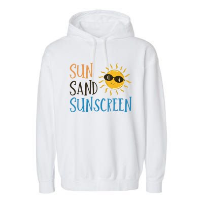 Sun Sand Sunscreen Garment-Dyed Fleece Hoodie