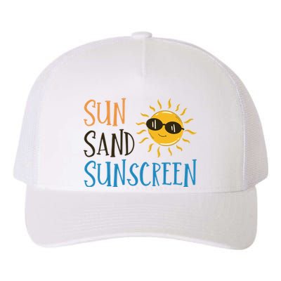 Sun Sand Sunscreen Yupoong Adult 5-Panel Trucker Hat