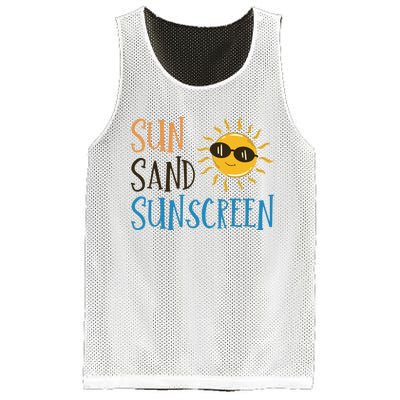 Sun Sand Sunscreen Mesh Reversible Basketball Jersey Tank