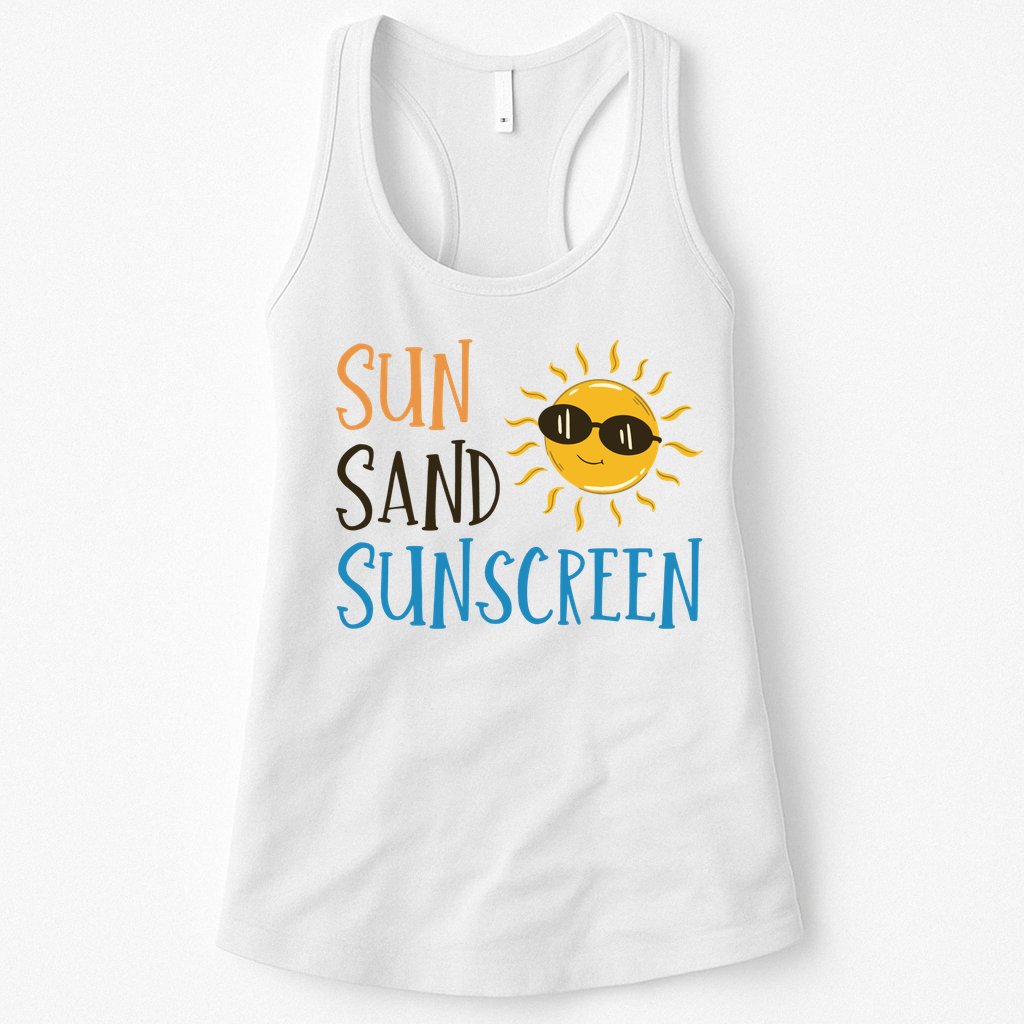Sun Sand Sunscreen Womens Tank Top