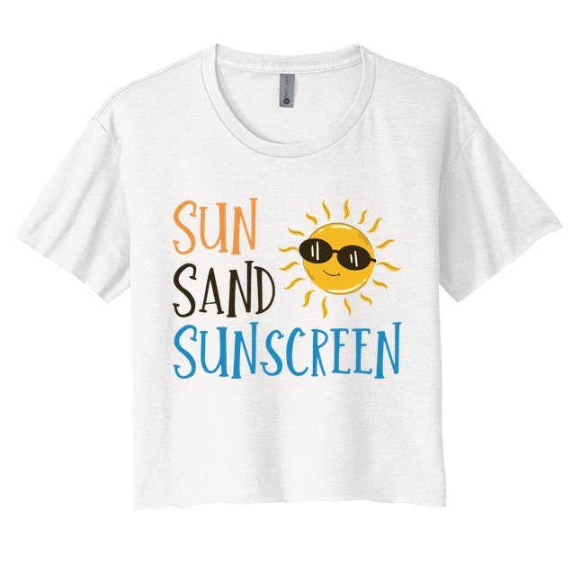 Sun Sand Sunscreen Crop Top