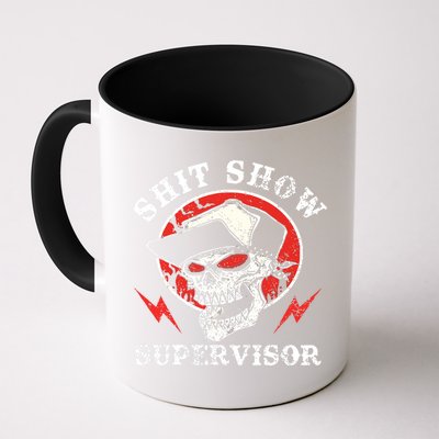Shit Show Supervisor Skull Mug