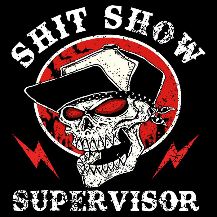 Shit Show Supervisor Skull Kids T-Shirt
