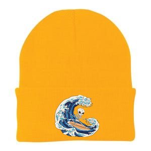 Skeleton Surfing Summer Surfer Knit Cap Winter Beanie