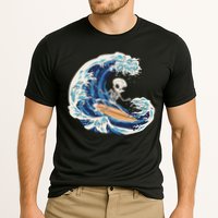 Skeleton Surfing Summer Surfer Cooling Performance Crew T-Shirt