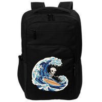 Skeleton Surfing Summer Surfer Impact Tech Backpack