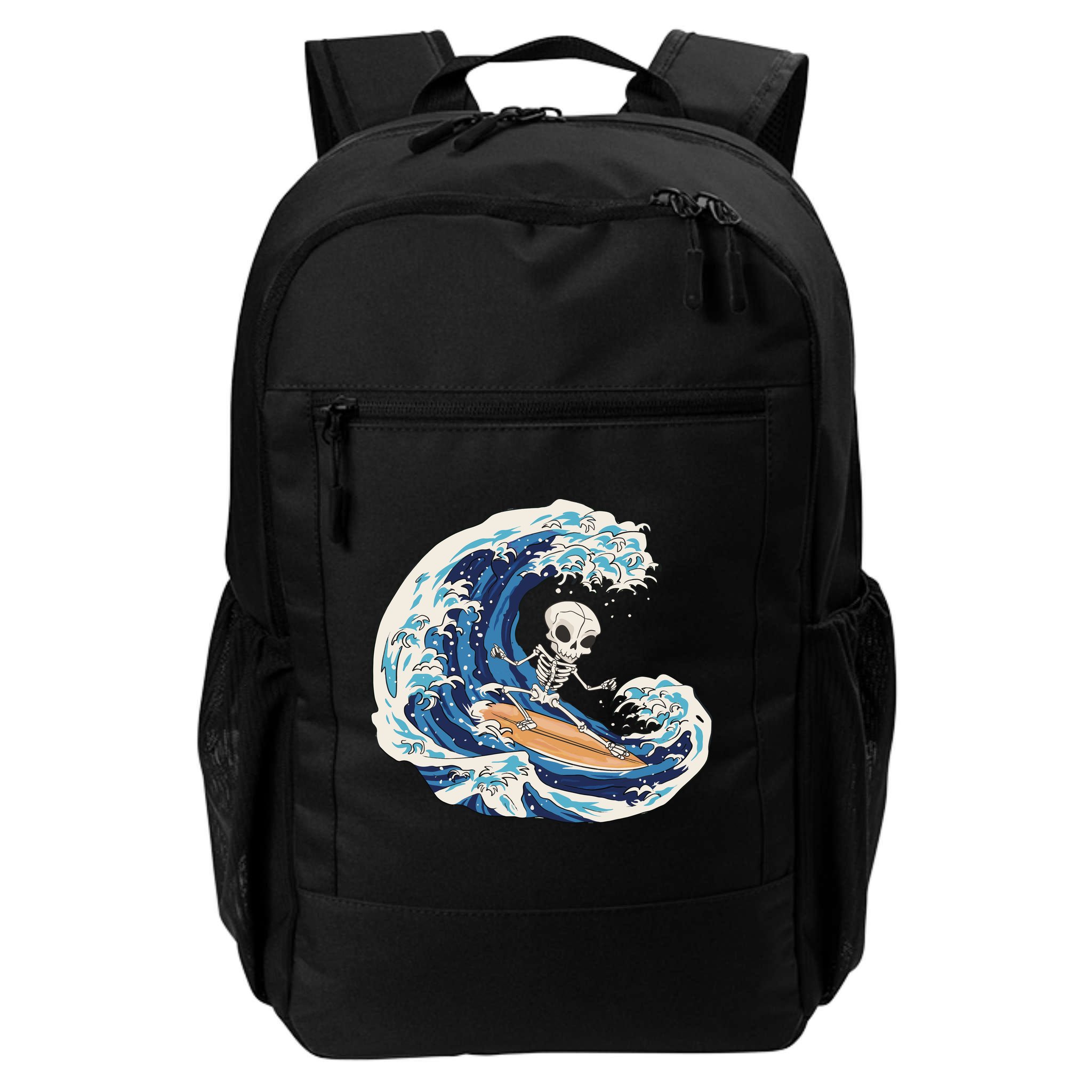 Skeleton Surfing Summer Surfer Backpack