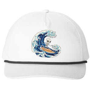 Skeleton Surfing Summer Surfer Snapback Five-Panel Rope Hat