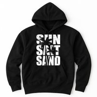 Sun Salt Sand Palm Trees Summer Break Hoodie