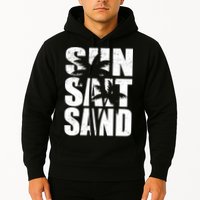 Sun Salt Sand Palm Trees Summer Break Hoodie