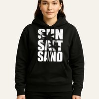 Sun Salt Sand Palm Trees Summer Break Hoodie
