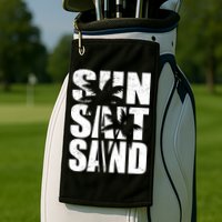 Sun Salt Sand Palm Trees Summer Break Golf Towel