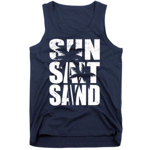 Sun Salt Sand Palm Trees Summer Break Tank Top